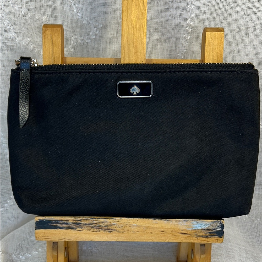 Kate Spade black wallet with a wrist loop